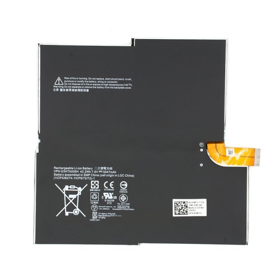 Original Microsoft 1577-9700 Microsoft G3HTA005H Batterie 5547mAh 42.2Wh 4-Cellules - Cliquez sur l'image pour la fermer