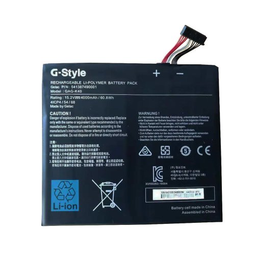 Original Gigabyte 541387490001 Batterie 4000mAh 60.8Wh 4-Cellules