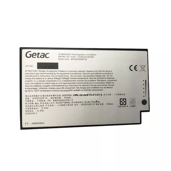 Nouveau Getac BP3S3P3450P-04 Batterie 9240mAh 99.8Wh 12-Cellules - Cliquez sur l'image pour la fermer