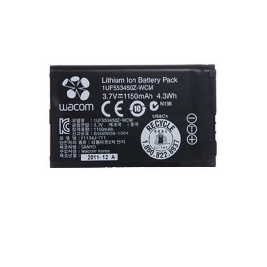 Original Wacom CTH-470S-EN Wacom PTH-650-PL Batterie 1150mAh 4.3Wh 1-Cellules - Cliquez sur l'image pour la fermer