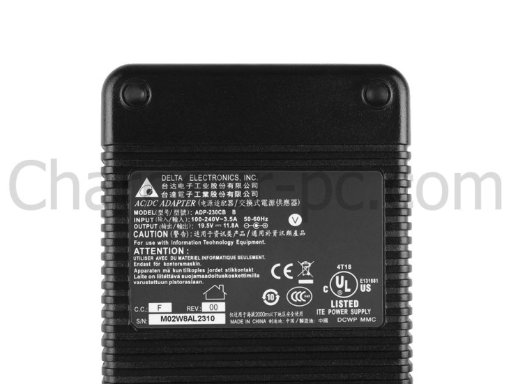 230W AC Adaptateur Chargeur MSI GT76 Titan DT-230 - Cliquez sur l'image pour la fermer