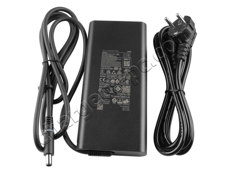 Original 360W Dell Alienware m18 R2 P51E P51E001 AC GaN Power Adaptateur Chargeur + câble - Cliquez sur l'image pour la fermer