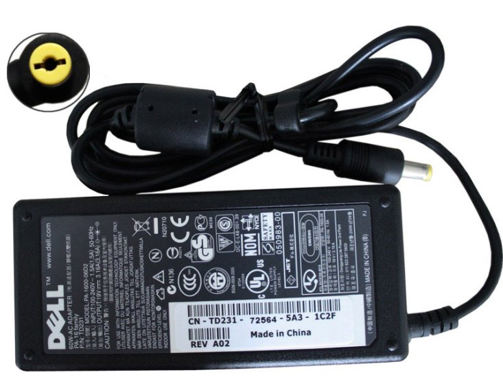 60W Original AC Adaptateur Chargeur pour Dell 7832D 310-7667 312-0367 5542D - Cliquez sur l'image pour la fermer