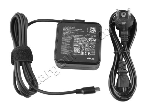 Original 65W USB-C Asus 90NB0QX1-M07390 AC Adaptateur Chargeur + câble