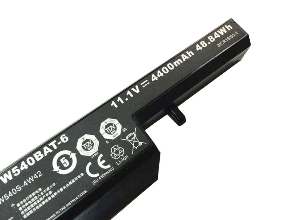 4400mAh 48.84Wh 6 Cellules Clevo 3ICR19/65-3 Batterie