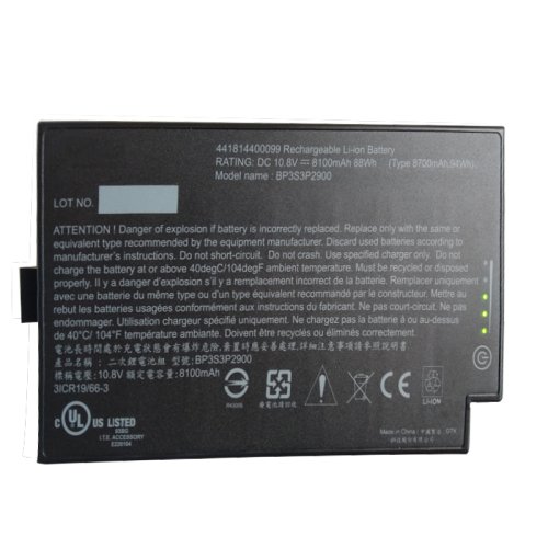 Nouveau Getac BP3S3P2900 B300X B300 Batterie 8100mAh 88Wh 9-Cellules