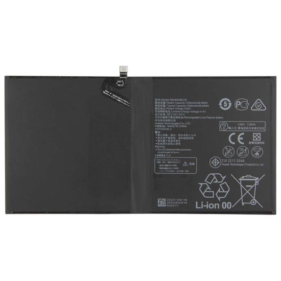 Original 7500mAh 28.65Wh Batterie Huawei MediaPad M5 CMR-W19 - Cliquez sur l'image pour la fermer