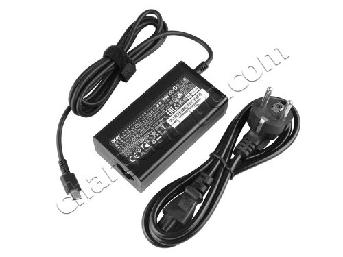 Original 65W USB-C Acer Aspire Vero 16 AV16-51P-5641 AC Adaptateur Chargeur + câble