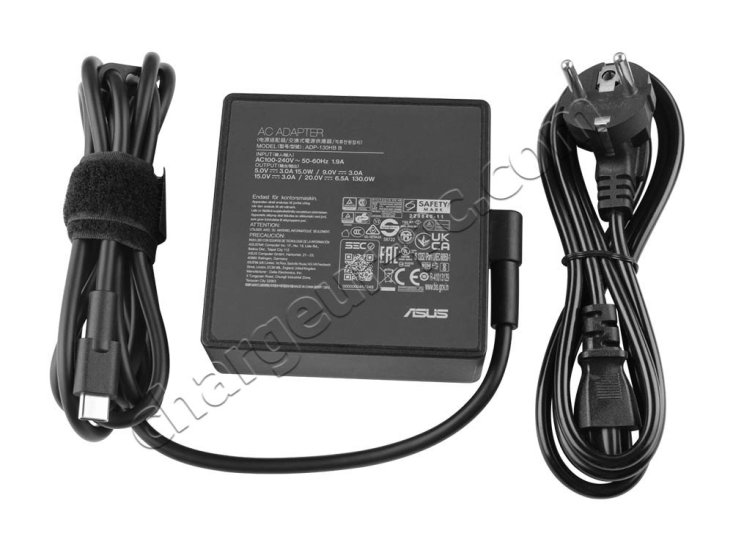 Original 130W USB-C Asus ROG Flow X13 GV302 AC Adaptateur Chargeur + câble - Cliquez sur l'image pour la fermer