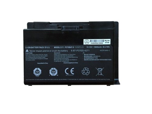 5900mAh 89.21Wh 8 Cellules Schenker XMG P722 Batterie