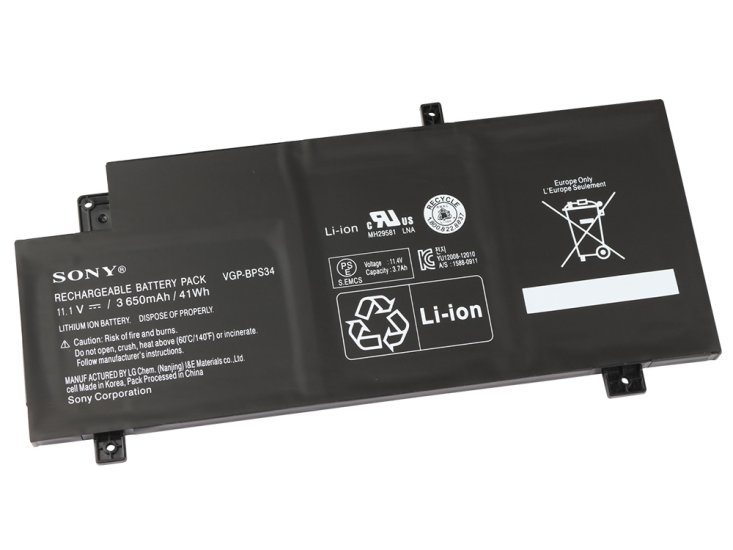 3650mAh Batterie pour Sony Vaio SVF15A1C5E SVF15A1C5ER SVF15A1M2EB - Cliquez sur l'image pour la fermer