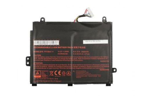 3500mAh 55Wh 4 Cellules Clevo P955ER Batterie