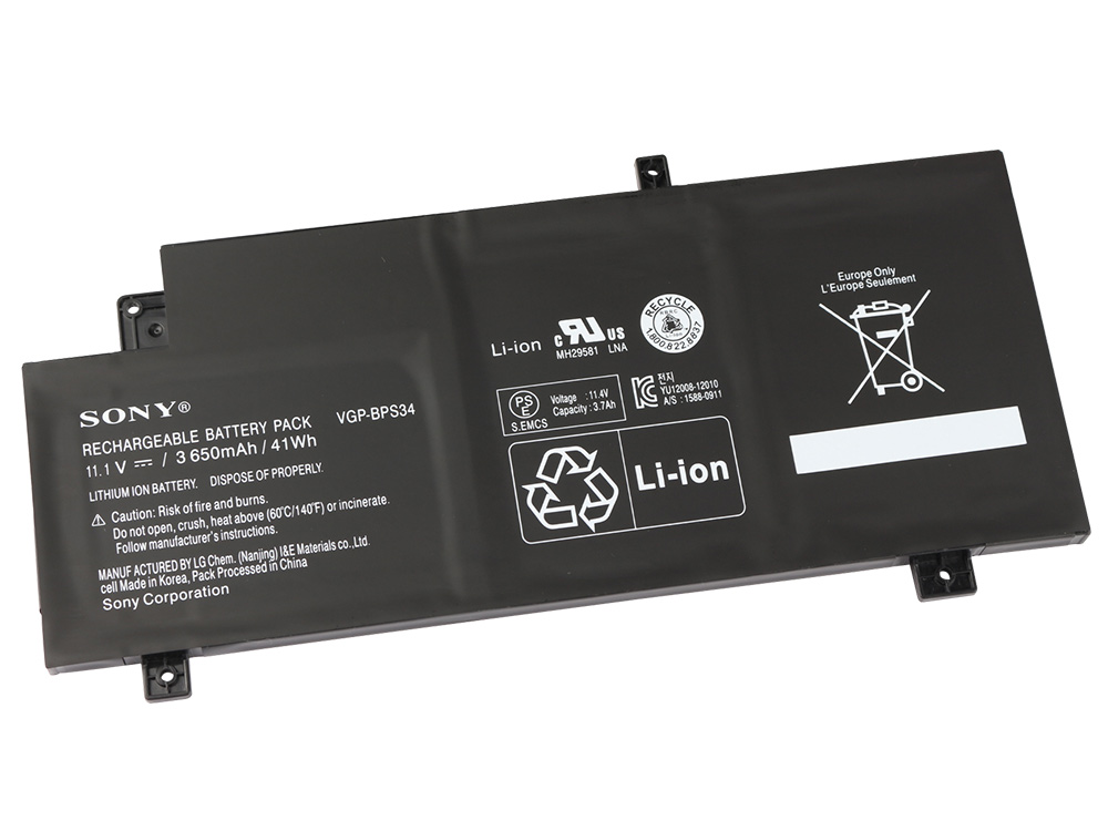 3650mAh Batterie pour Sony Vaio SVF15A13SNB SVF15A15STB SVF15A1Z2RB