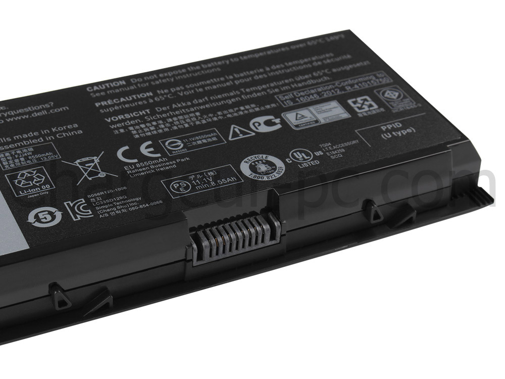 97Wh Batterie Original pour Dell Precision M6800 P30F