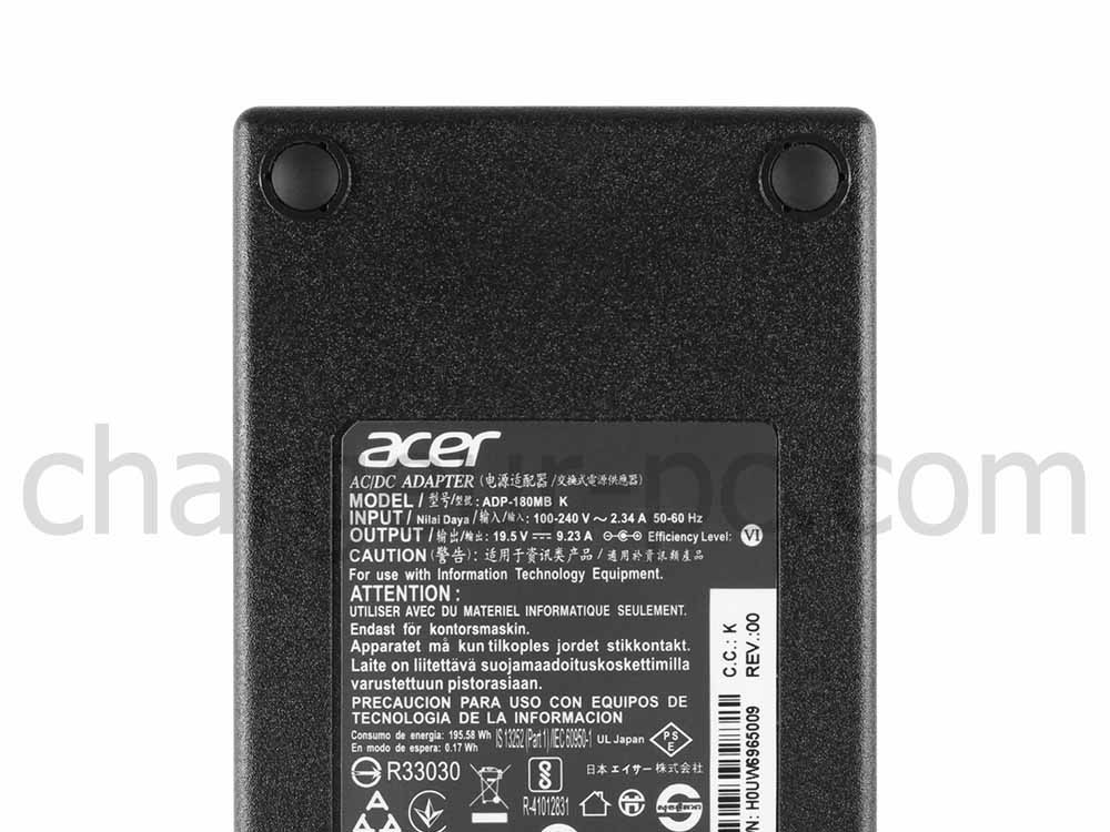 180W AC Adaptateur Chargeur pour Acer Predator 17 G9-793 + Câble