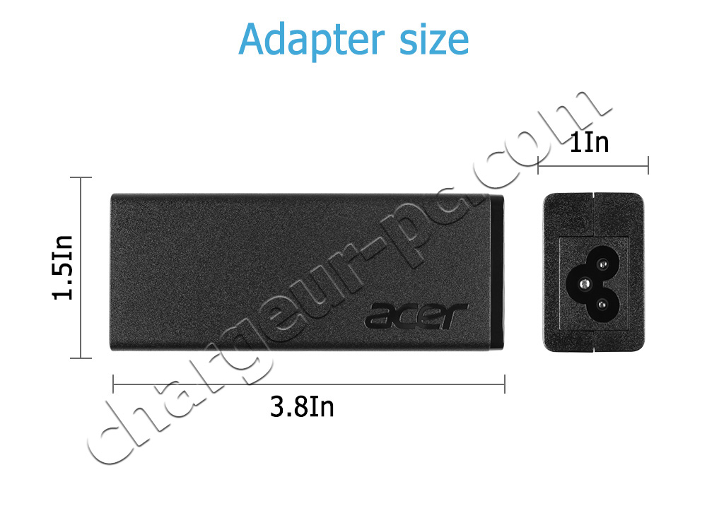 45W Acer Aspire 5 A515-43-R3GE AC Adaptateur Chargeur + câble