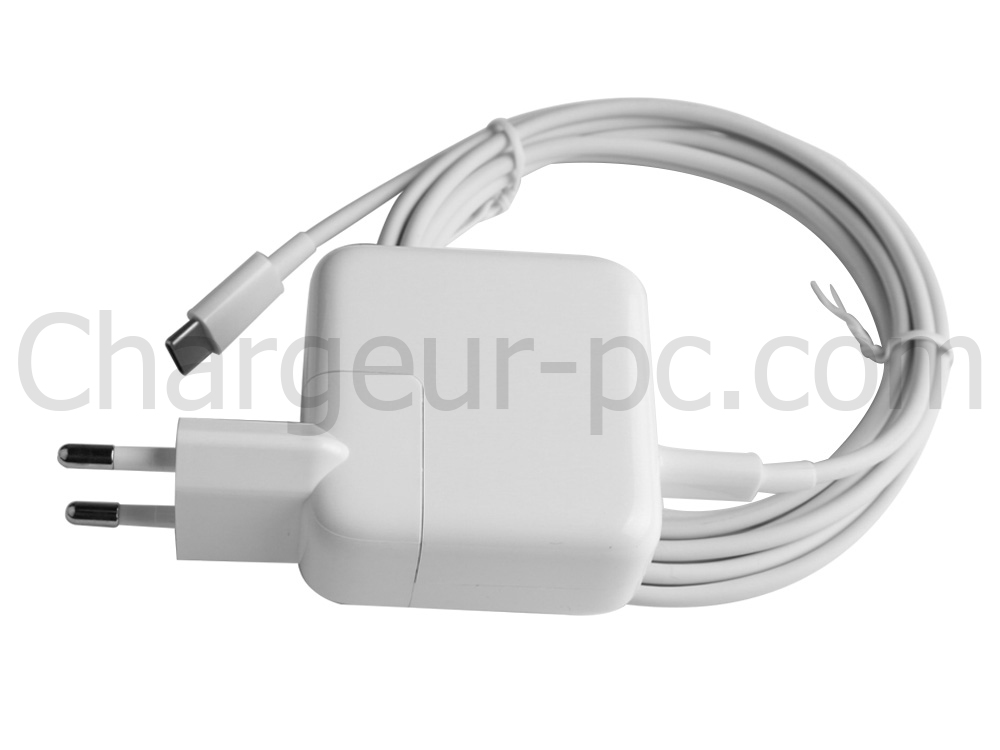 30W USB-C AC Adaptateur Chargeur pour Apple MacBook 12 MNYF2 + Câble