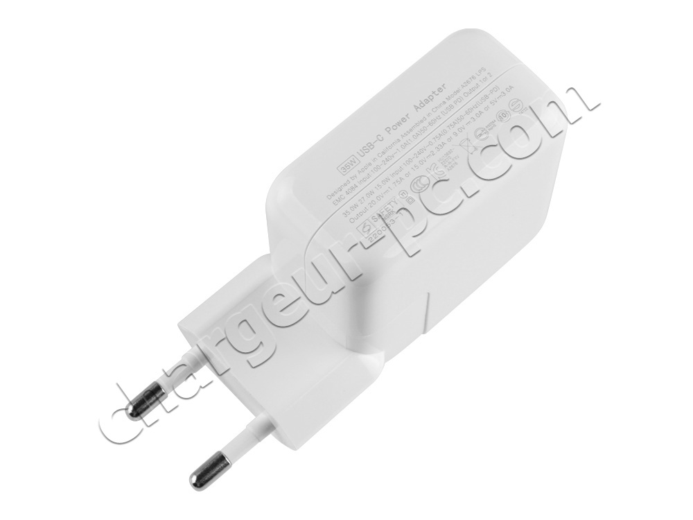 35W USB-C Apple MacBook Air 15" M3 FRYN3FN/A AC Adaptateur Chargeur