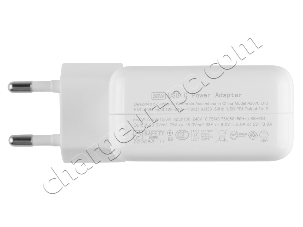 35W USB-C Apple MacBook Air 15" M3 G1BS0FN/A AC Adaptateur Chargeur