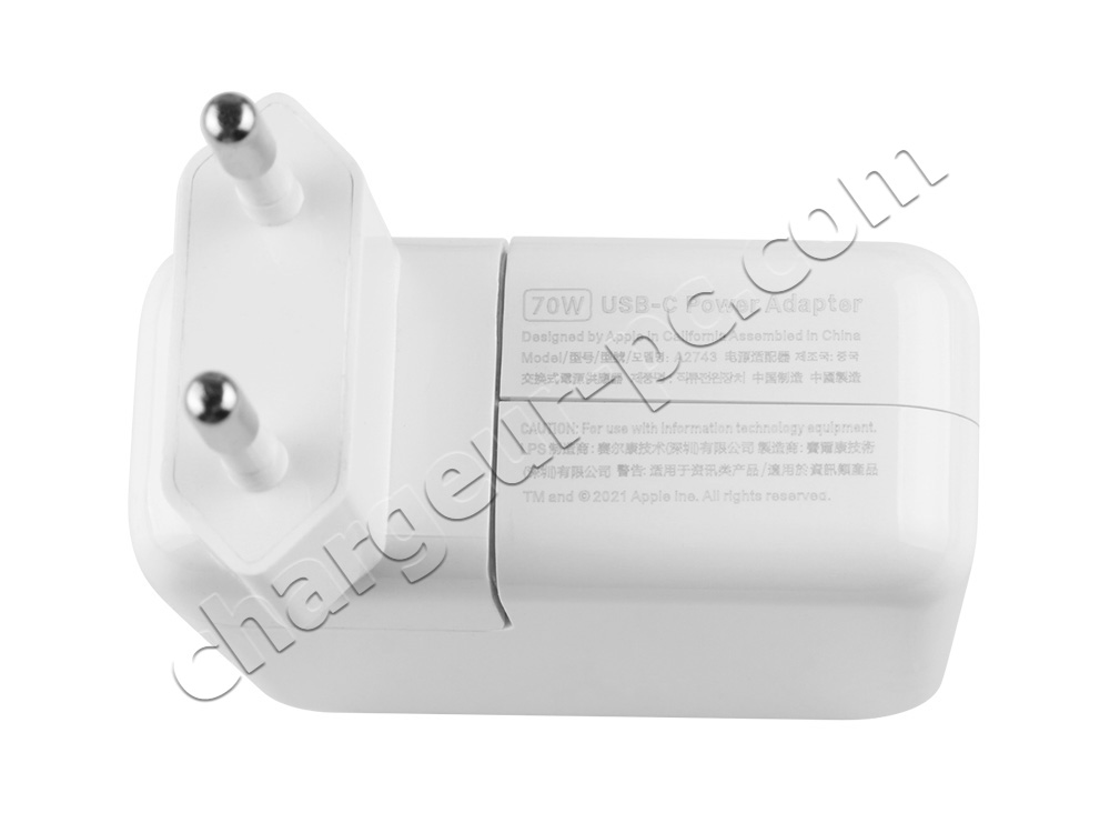 70W Apple MacBook Air (13-inch, M3, 2024) MXCR3xx/A AC Adaptateur Chargeur