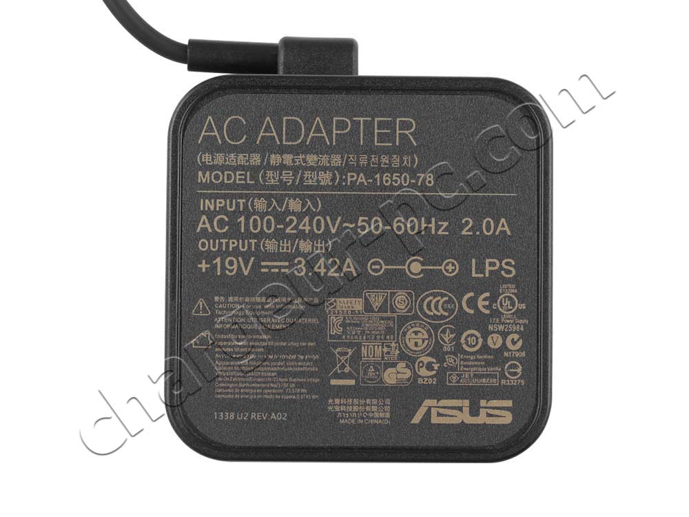 Original 65W Asus VivoBook R1600PA AC Adaptateur Chargeur + câble