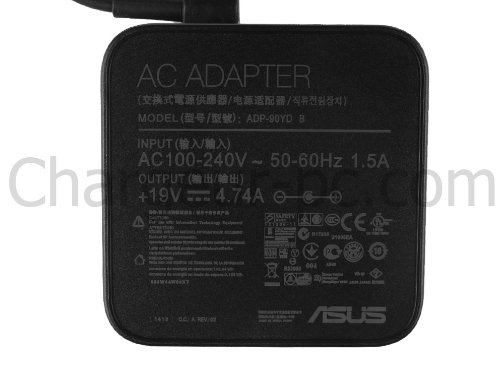 Original 90W Asus Vivobook 14X OLED K3405ZF AC Adaptateur Chargeur + câble