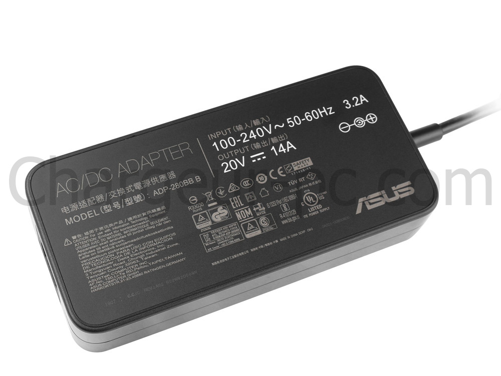 Original 280W Asus ROG Strix G16 G614JVR-ES94 AC Adaptateur Chargeur + câble