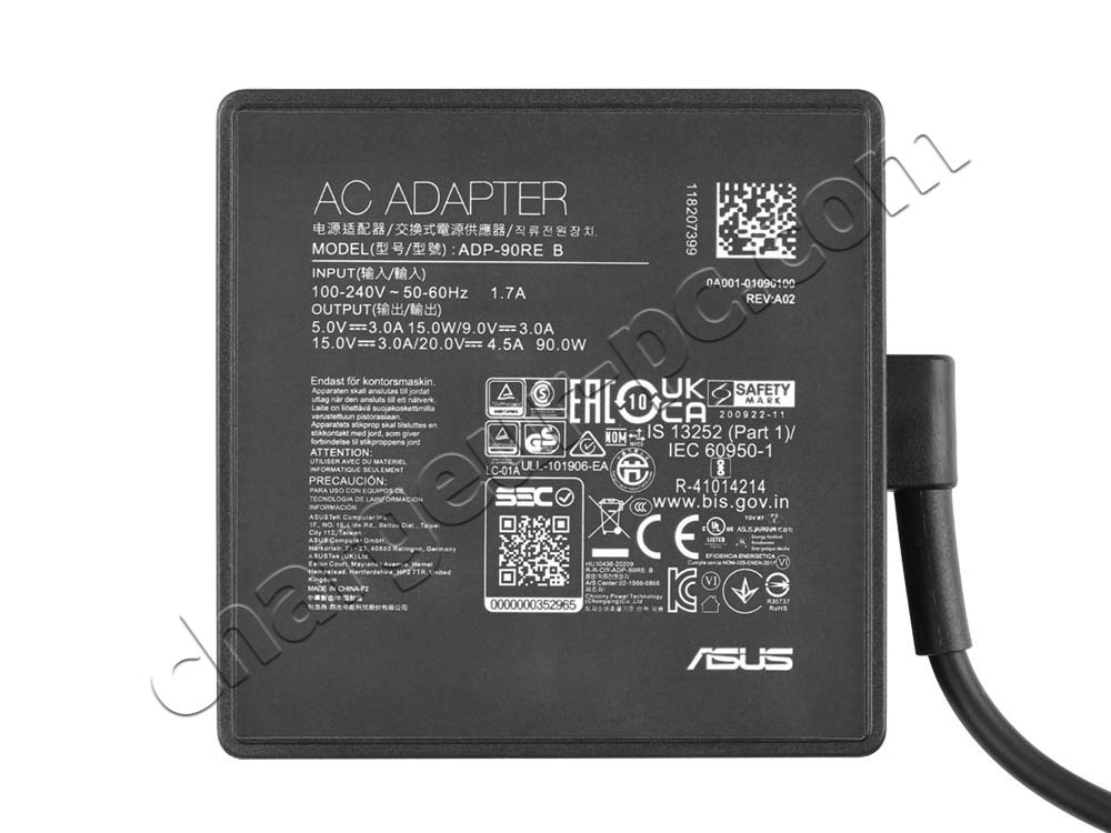 Original 90W USB-C Asus Vivobook S 14 OLED M5406WA AC Adaptateur Chargeur + câble