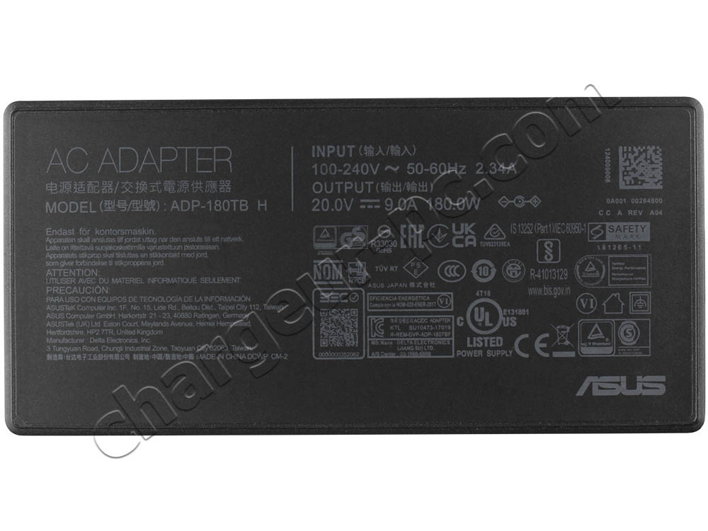 Original 180W Asus ADP-180TB AC Adaptateur Chargeur + câble