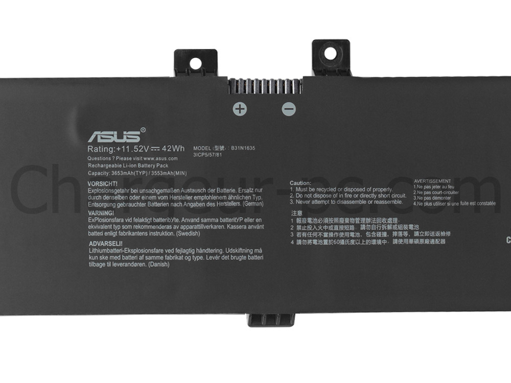 42Wh Batterie Original Asus VivoBook Pro 17 N705FD