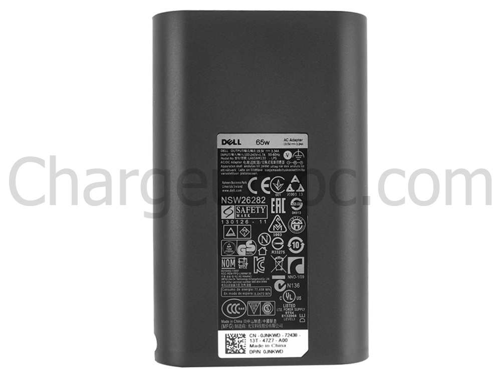 Original 65W Dell Latitude 3450 P169G P169G003 AC Adaptateur Chargeur + câble