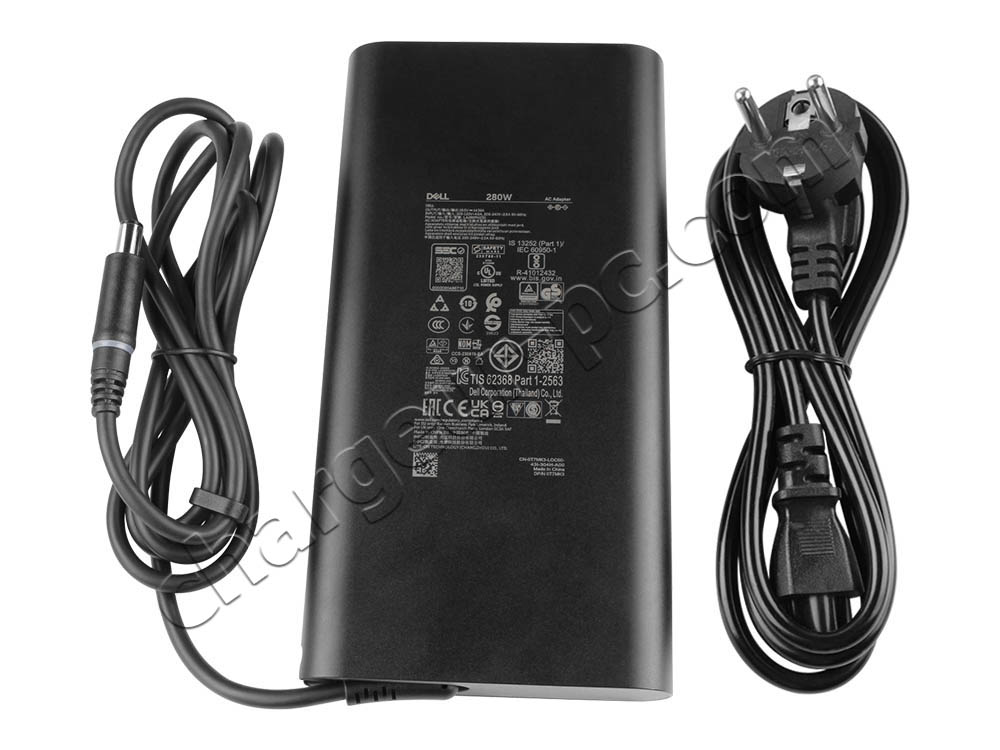 Original 280W Dell LA280PM230 AC GaN Power Adaptateur Chargeur + câble