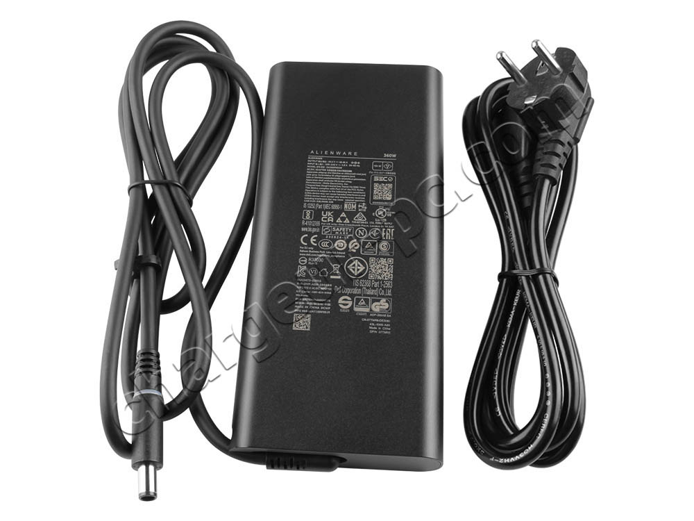 Original 360W Dell Alienware m18 R2 P51E P51E001 AC GaN Power Adaptateur Chargeur + câble