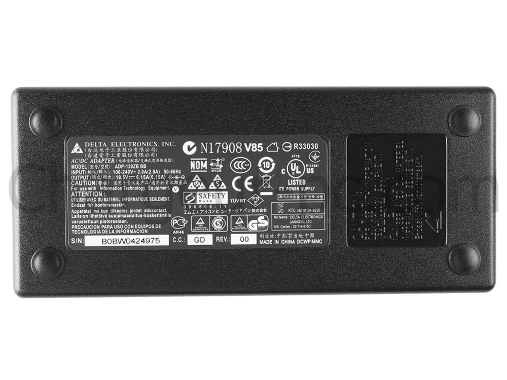 120W AC Adaptateur Chargeur pour MSI GP72 6QE-086FR GP72 2QE Leopard Pro