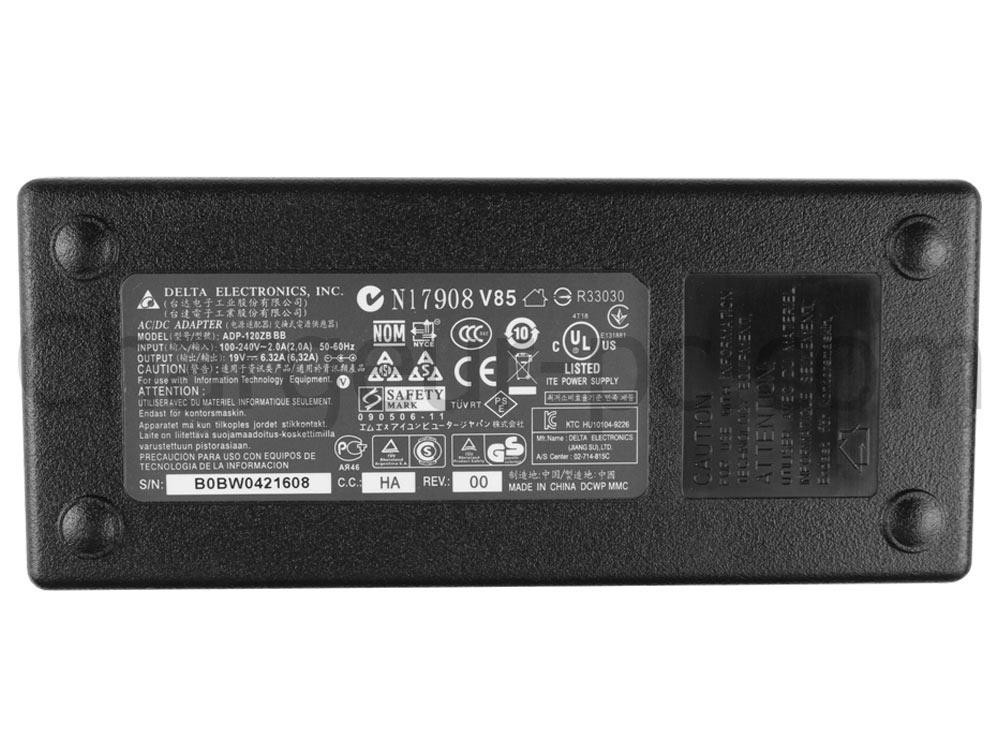 Original 120W Medion Erazer X6815 (MD97921) AC Adaptateur Chargeur + câble