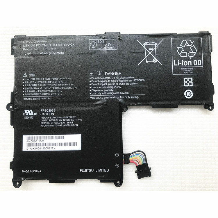 Original Fujitsu CP642113-01 FPB0308S FPCBP414 Batterie 4250mAh 46Wh 3-Cellules