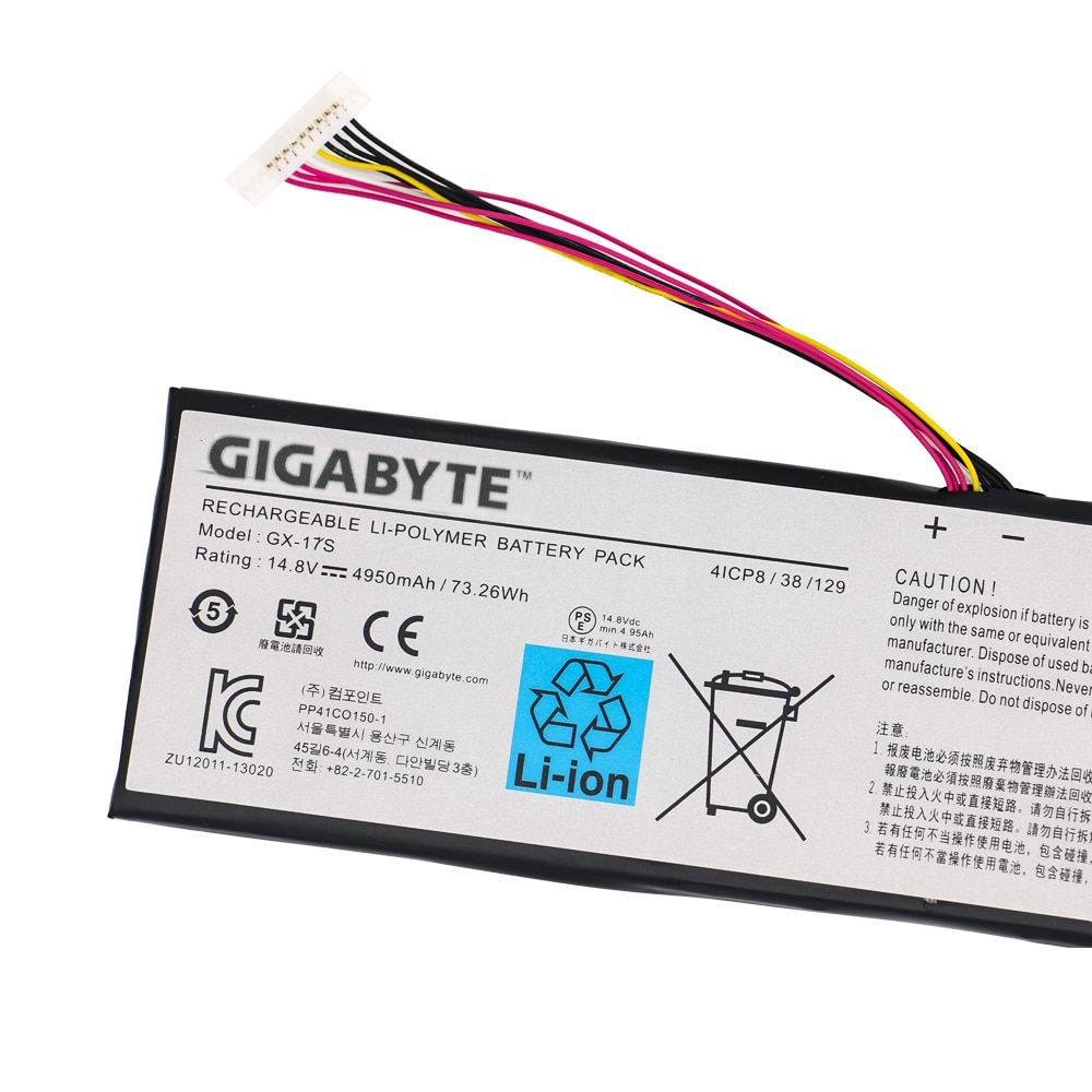 Original Gigabyte Aorus X3 Plus v5 Batterie 4950mAh 73.26Wh 4-Cellules