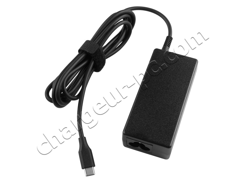 Original 45W USB-C HP Chromebook 14a-nf0008TU AC Adaptateur Chargeur + câble