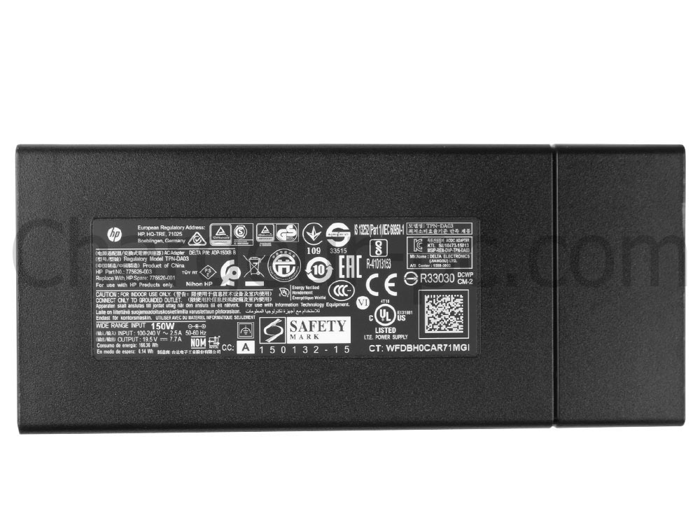 Original 150W HP ZBook Power G11 Mobile Workstation AC Adaptateur Chargeur + câble