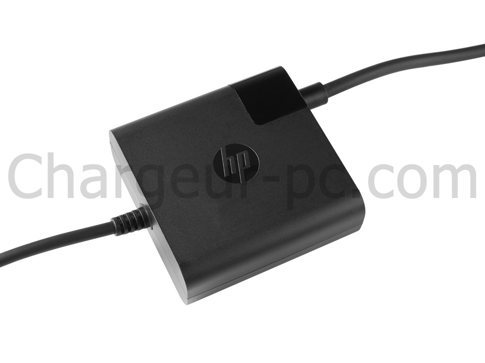 Original 45W USB-C HP Chromebook Plus x360 14bt-cd000 AC Adaptateur Chargeur + câble