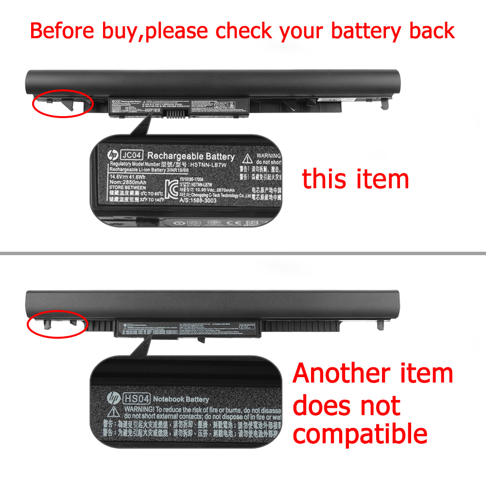 Original 2850mAh 41.6Wh Batterie HP 15-ra000