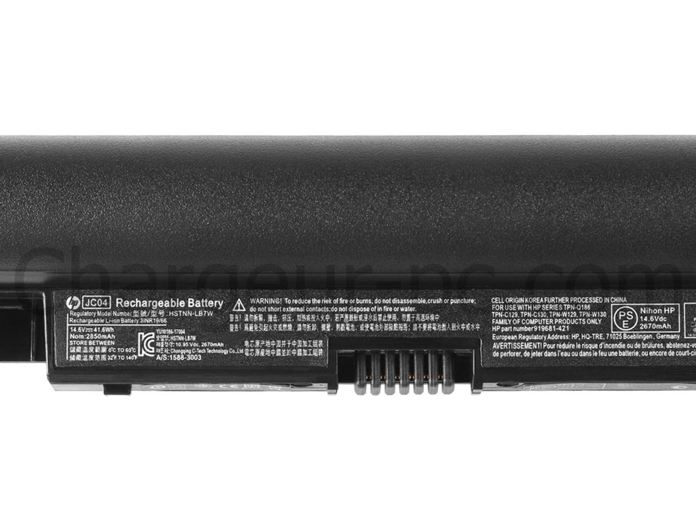 Original 2850mAh 41.6Wh Batterie HP 15-ra000