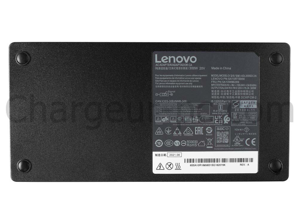 Original 300W Lenovo Legion 5 17ACH6H 82JY AC Adaptateur Chargeur