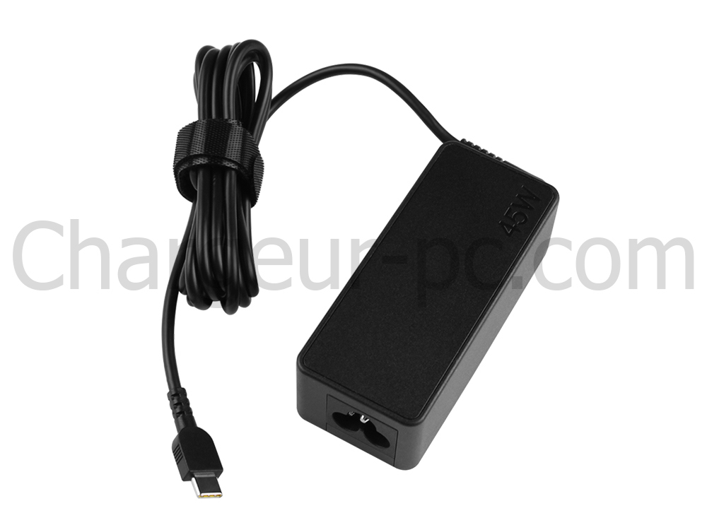 Original 45W USB-C Lenovo ThinkPad X12 Detachable Gen 2 21LK AC Adaptateur Chargeur + câble