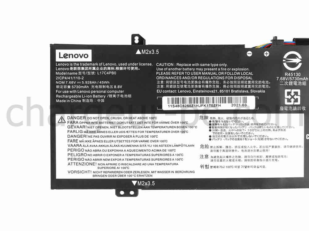 Original Batterie Lenovo Yoga 530-14IKB 81EK00CTGE 5928mAh 45Wh