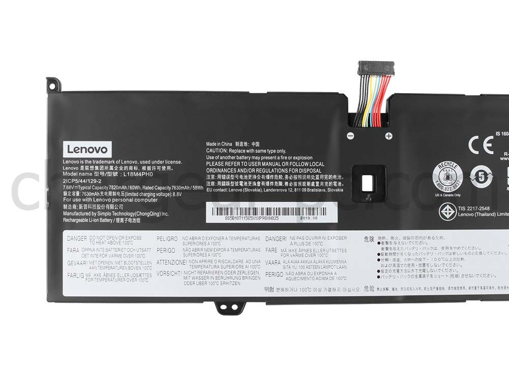 Original Lenovo Yoga C940-14IIL 81Q9001KAU Batterie 7820mAh 60Wh(12 lines)