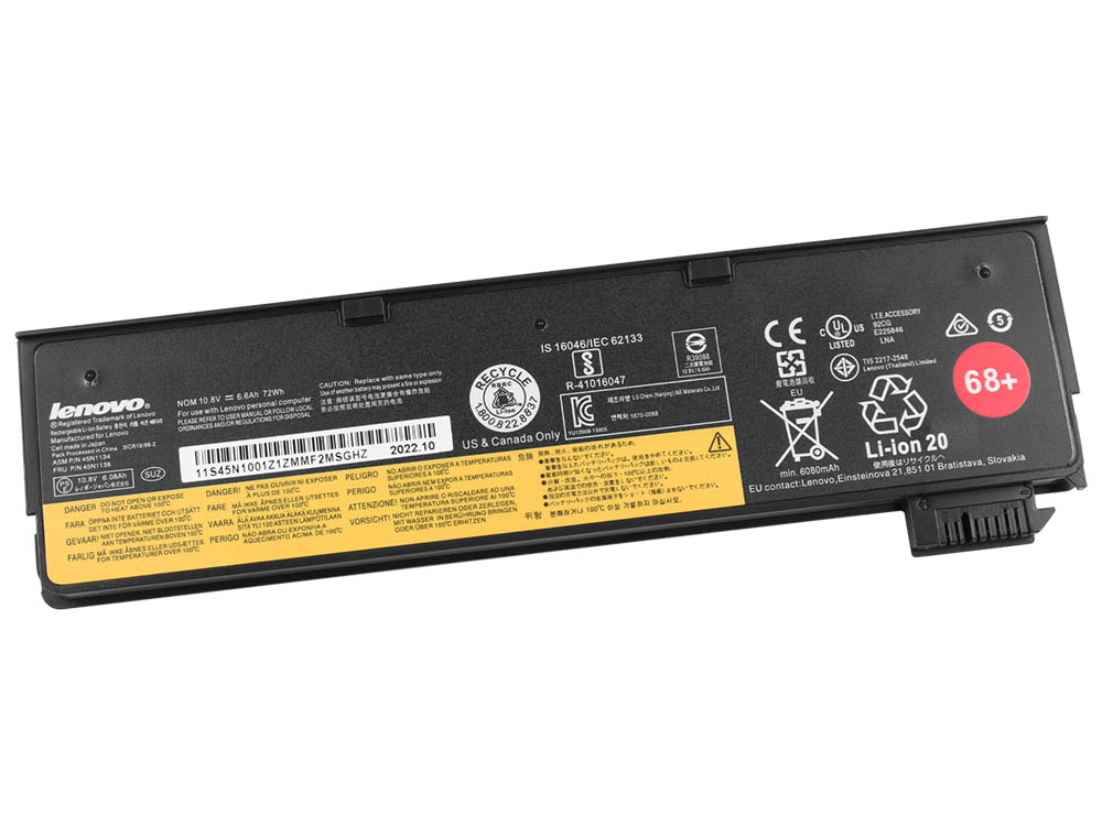 Original 6600mAh 72Wh Batterie Lenovo ThinkPad T460 20FM00