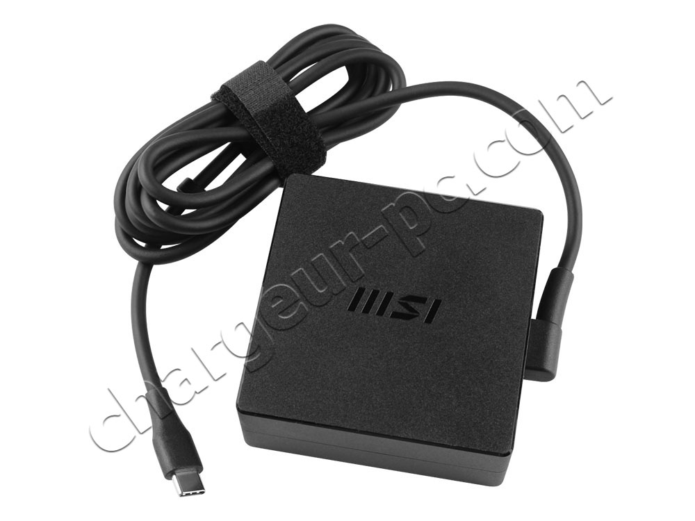 Original 100W USB-C MSI Prestige 14 AI Evo C1MG-022 AC Adaptateur Chargeur + câble