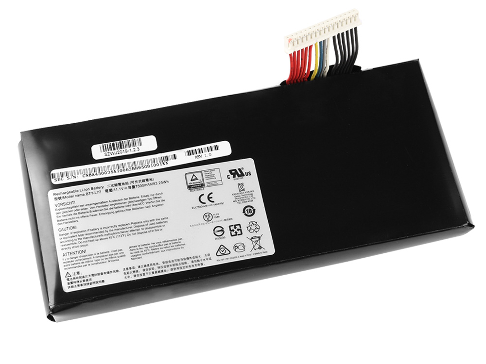 83.25Wh Batterie MSI GT72S 6QD MS-1782