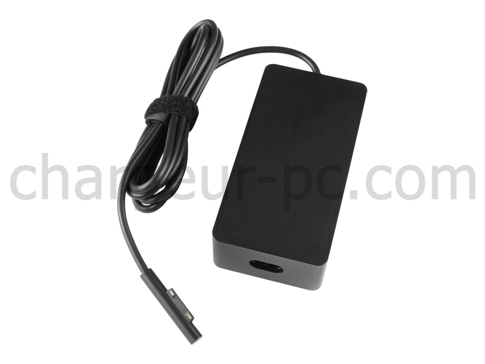 Original 127W Microsoft Surface Laptop 5 13.5" R1S-00044 AC Adaptateur Chargeur + câble